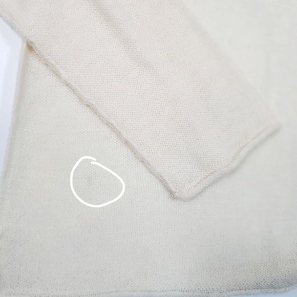 Ruehl No. 925 Wool Sweater - Size L Cream - Picture 4 of 9